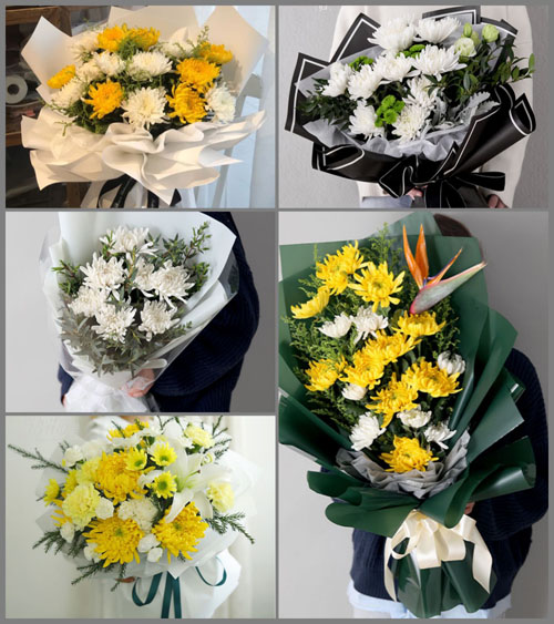 河南新乡卫辉市城郊乡白事花束代送